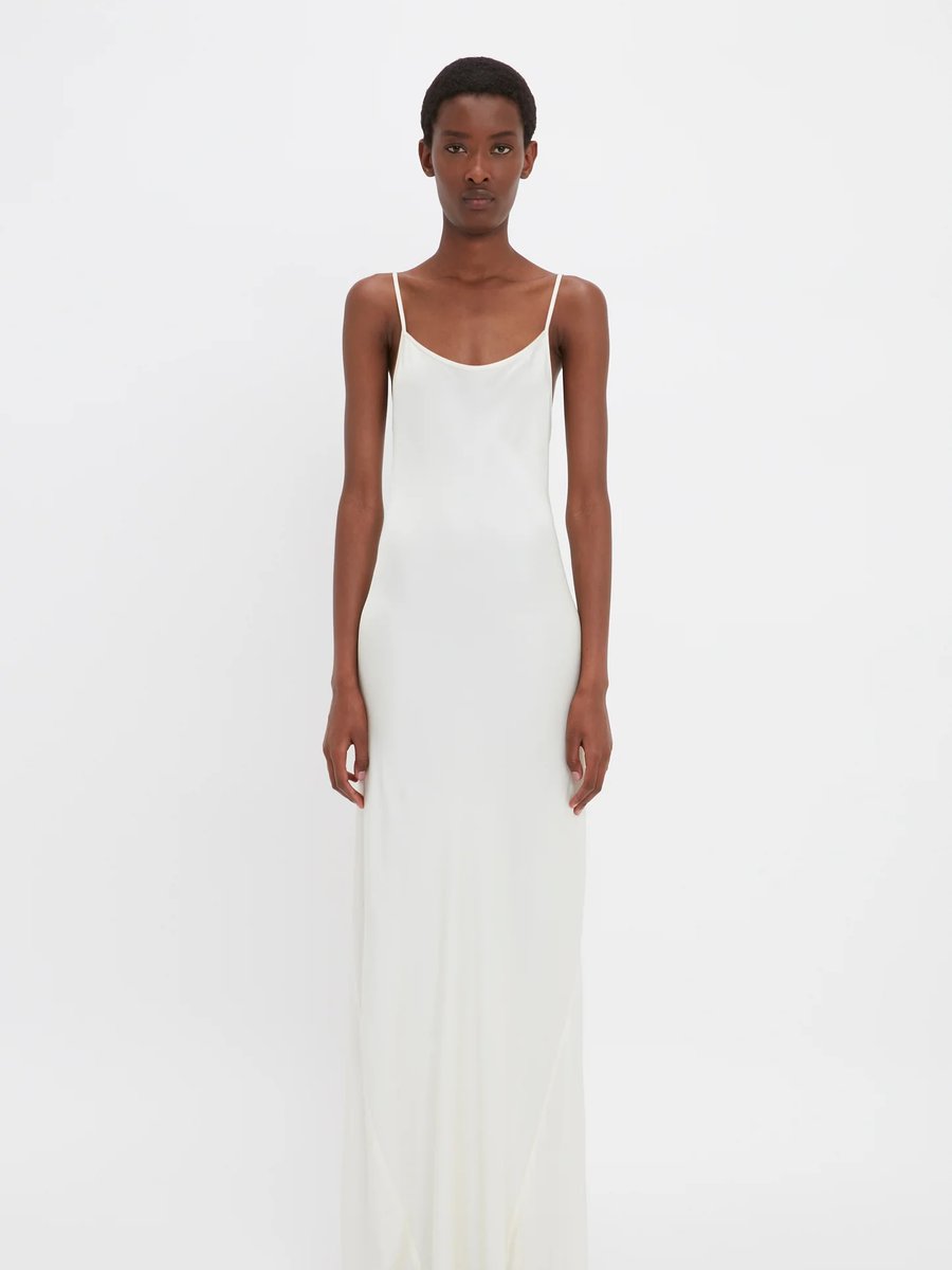 Ivory Cami Floor-Length Gown