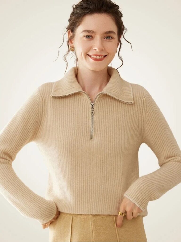 Cashmere Half-Zip Sweater