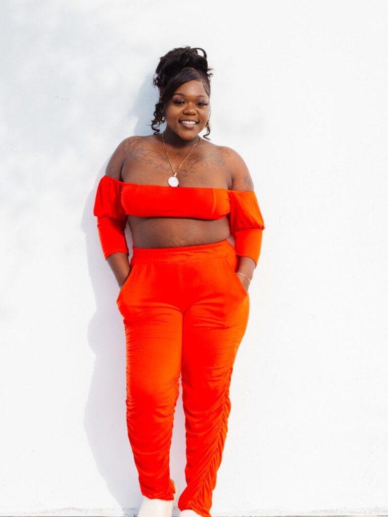 Tropic Times Orange Knit 2 Piece Set